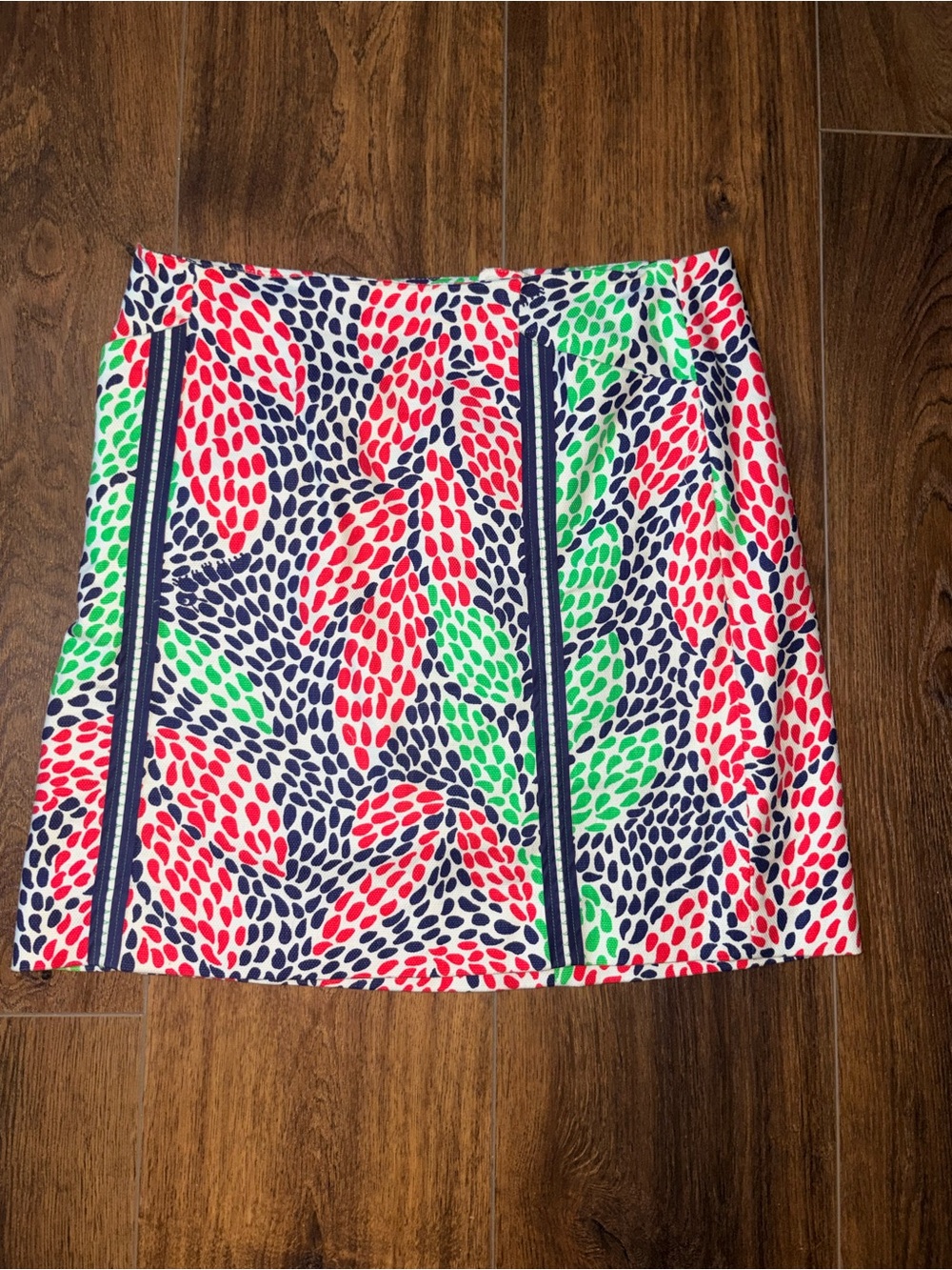 Lilly Pulitzer Vintage Roslyn Caterpillar Leaves Printed Mini Skirt Size 6